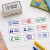 Teacher marking stamp, 6x2 cm grading phrase stamp on marked work