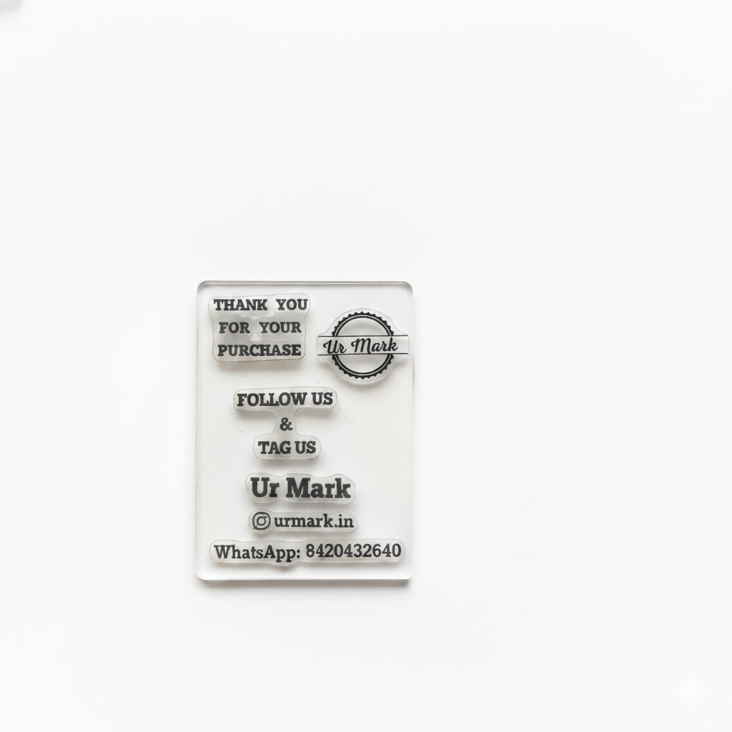 Custom Clear Stamp with Acrylic Block