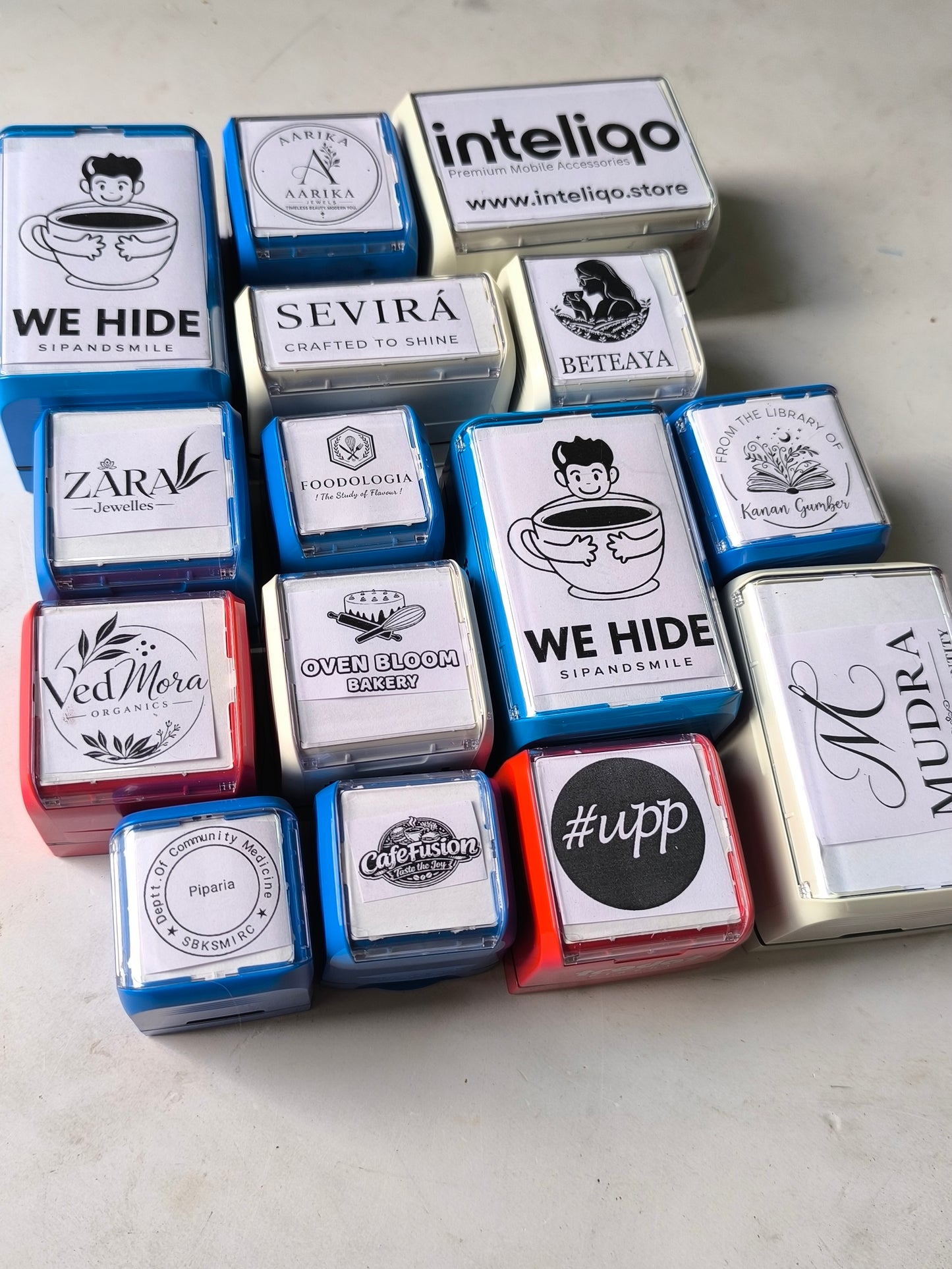 Custom Pre-Inked Stamp - Matte Surfaces