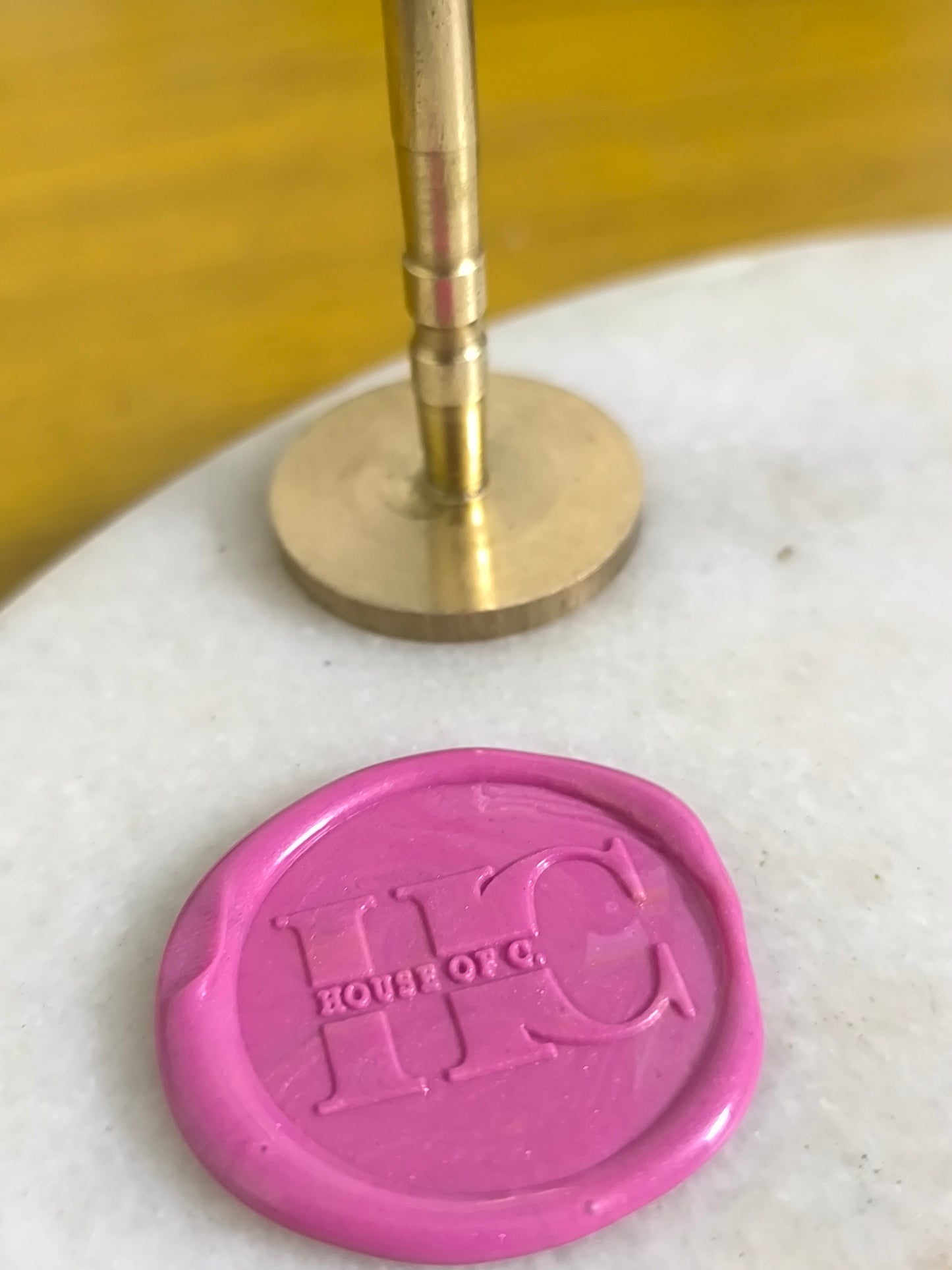 Custom Brass Wax Seal for Invitations, Packaging & Chocolate