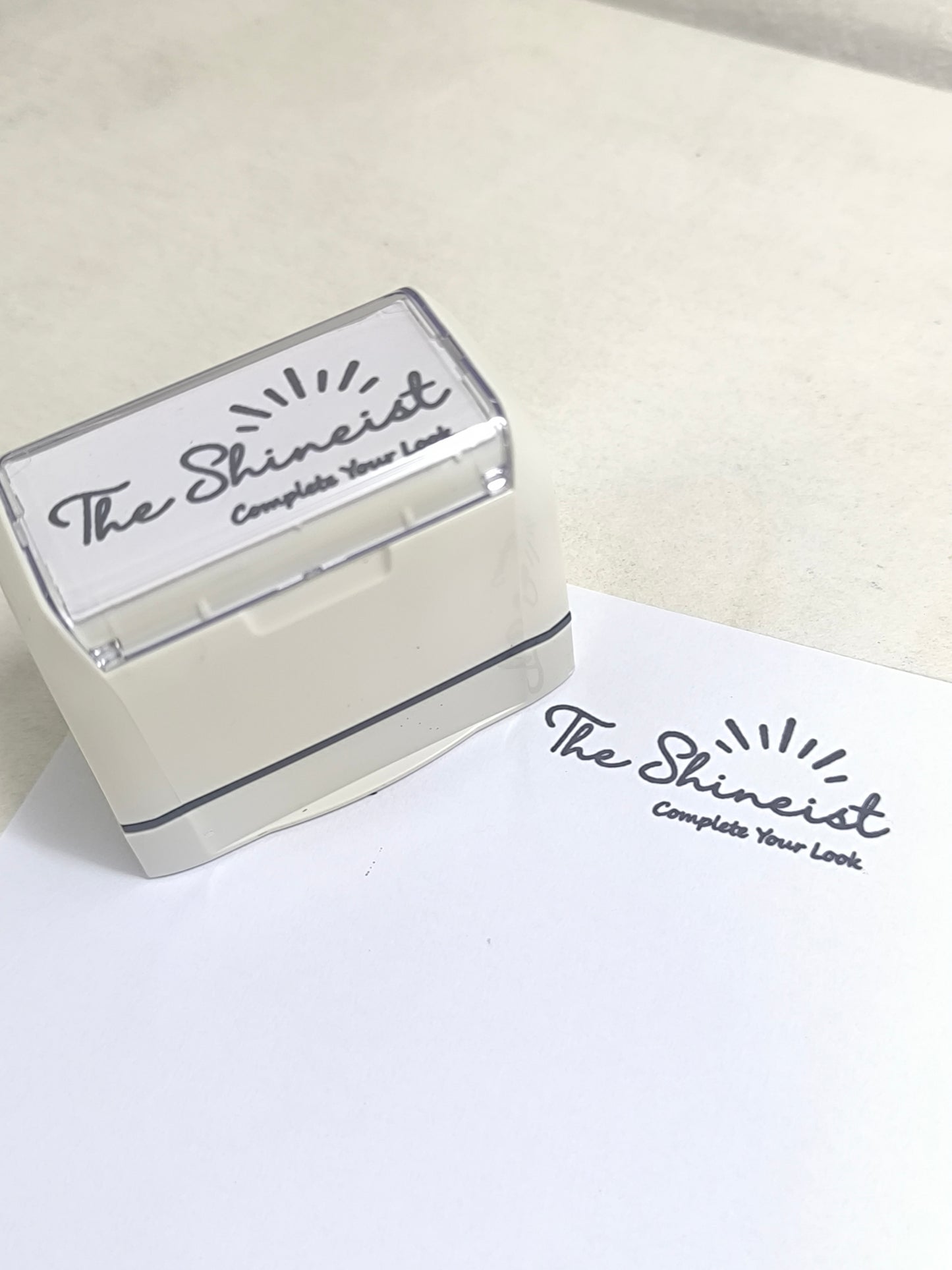 Custom Pre-Inked Stamp - Matte Surfaces