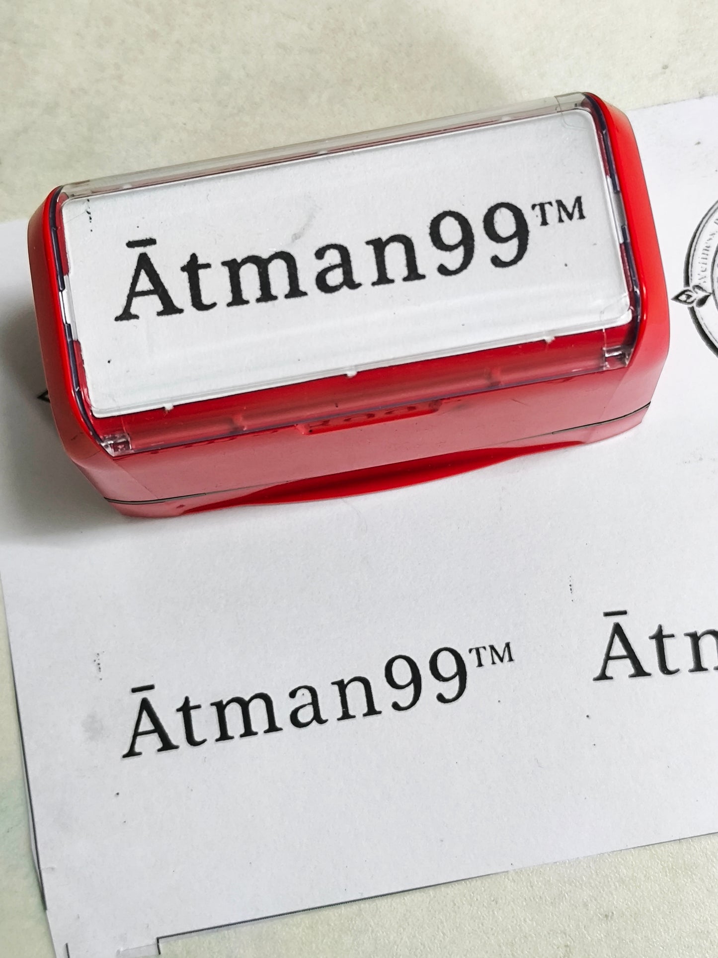 Custom Pre-Inked Stamp - Matte Surfaces